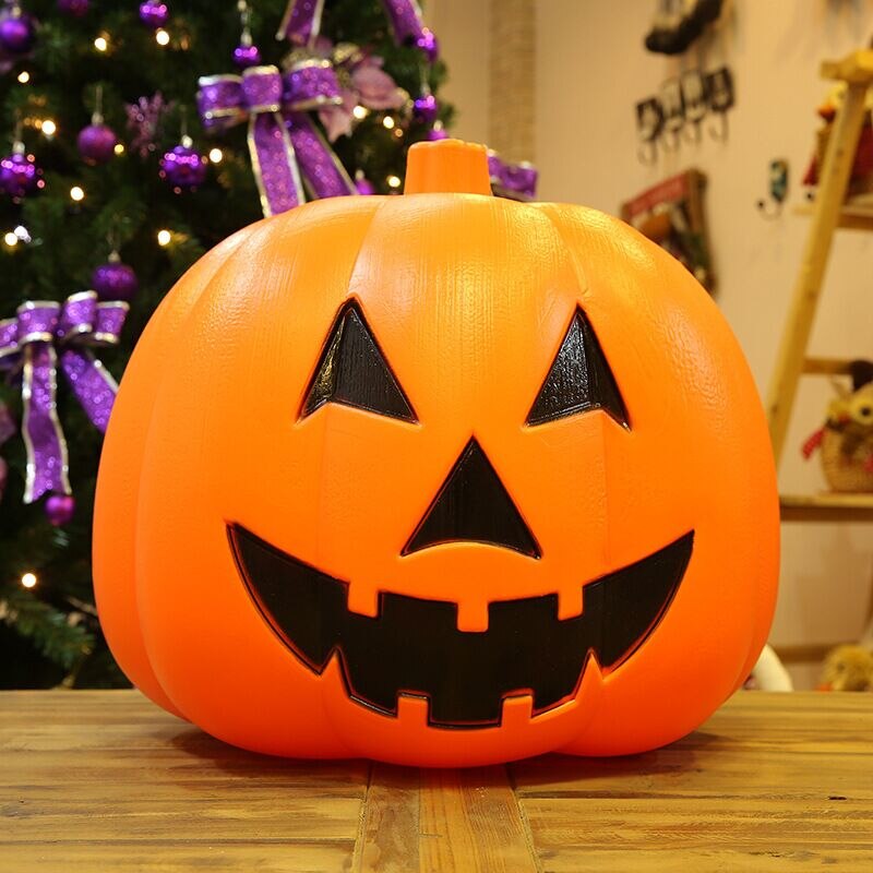 3Sizes Halloween Decoration Props Voice-Activated Luminous Pumpkin Lantern Halloween Decoration Ornaments Pumpkin Lantern
