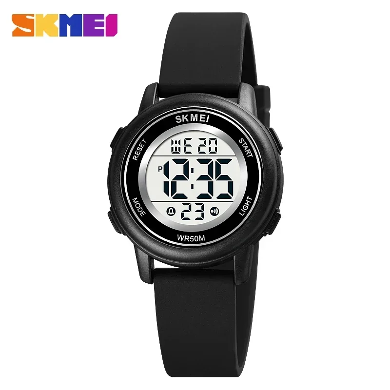 SKMEI 1721 Bunte LED-Digital-Armbanduhr für freundlicher, wasserdicht, Alarm, Kinderuhren, Montre Enfant, Jungen- und Mädchen-Sport-Kinderuhr: Farbe
