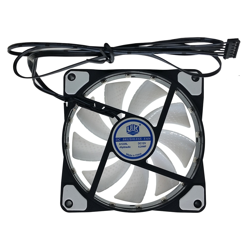 Rgb Fan 120 Mm Set Aangepast 15LED Pc Fan Controller Cooler 12 Cm Computer Game Case Pc Koelventilator Rustige remote Fan Sync Led Hub: only 1 RGB fan