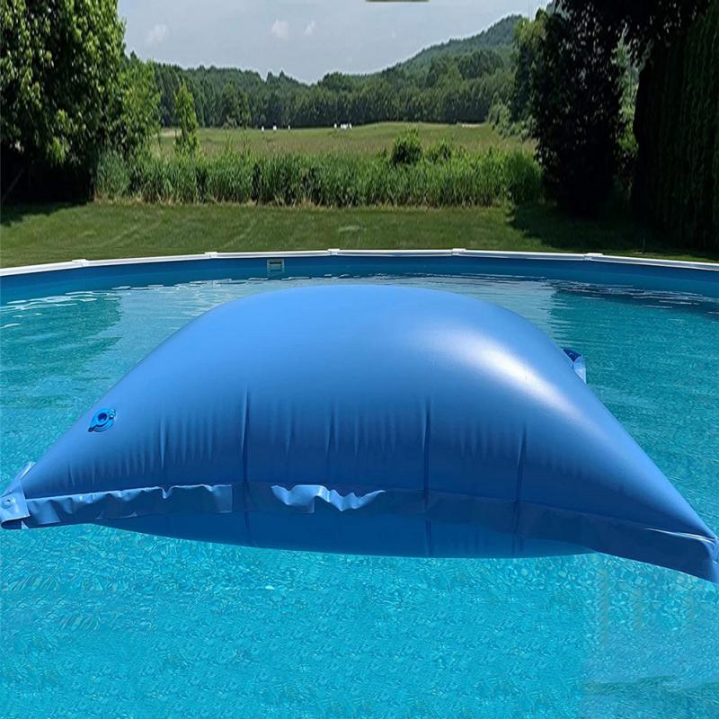 Almohada de aire para piscina, cojín inflable a prueba de frío, cuadrado, redondo, Rectangular, flotante, de invierno