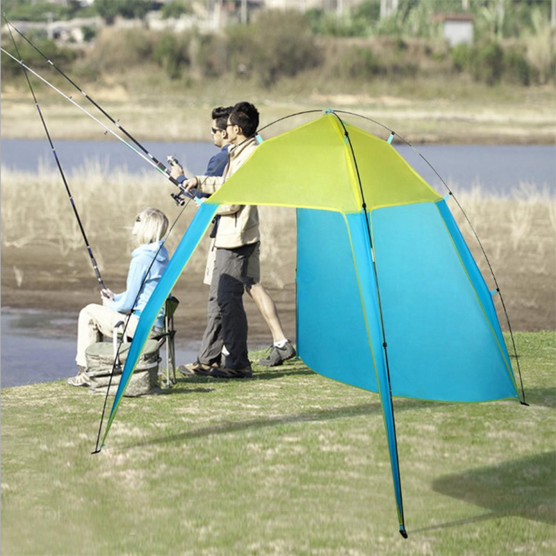 Auvent de plage Portable, tente triangulaire, camping, pêche