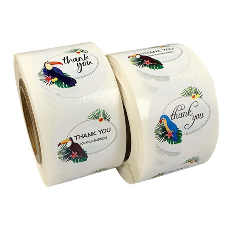 500 stuks vogel bedankstickers zegellabel voor huwelijkspakket briefpapier  m68e