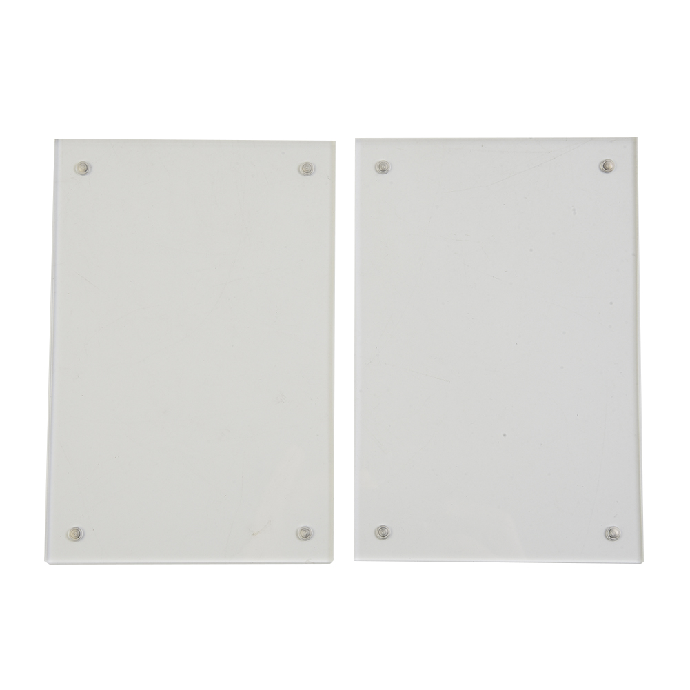 Cadre Photo magnétique Transparent en acrylique, porte-carte Photo autoportant, présentoir de bureau magnétique