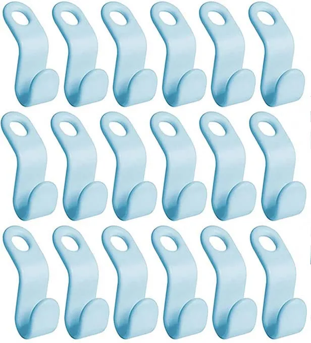 10/5 stuks multifunctionele kleerhanger connector haken trapsgewijze plastic kledingkast organisator rek houder ruimtebesparende organisator: XL / Licht Groen