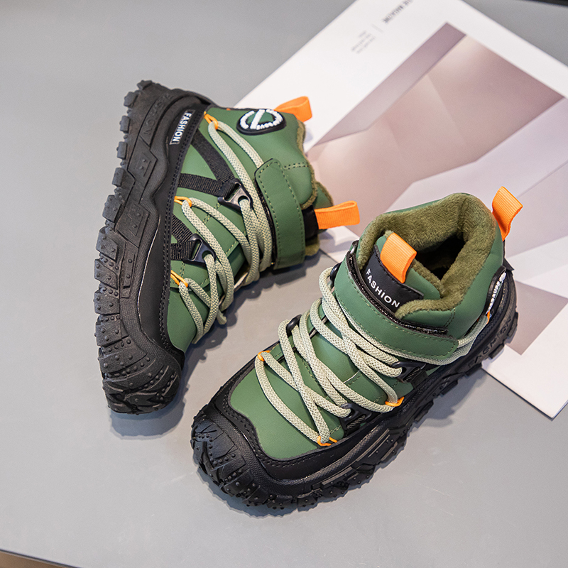 freundlicher Turnschuhe Anti-rutsch Verschleiß-beständig Wanderschuhe für freundlicher Jungen Winter draussen Sport Schuhe Warme Baumwolle Schnee Stiefel für Art