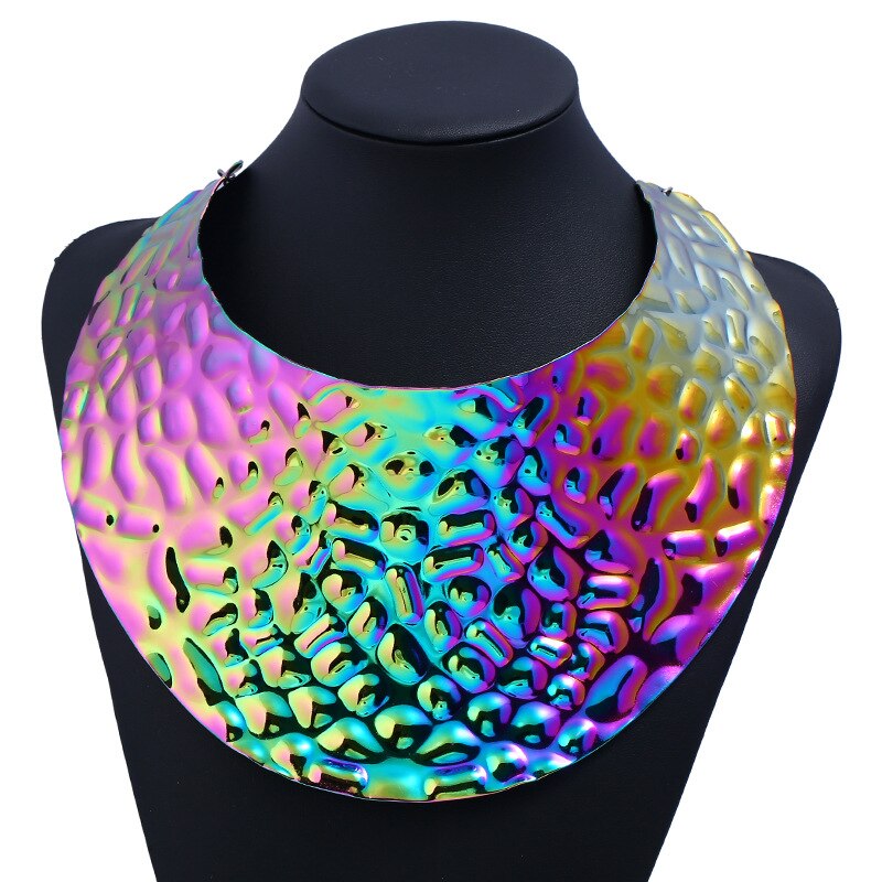 LZHLQ Chunky Punk Style Necklace Women Collar Necklace Girls Jewelry