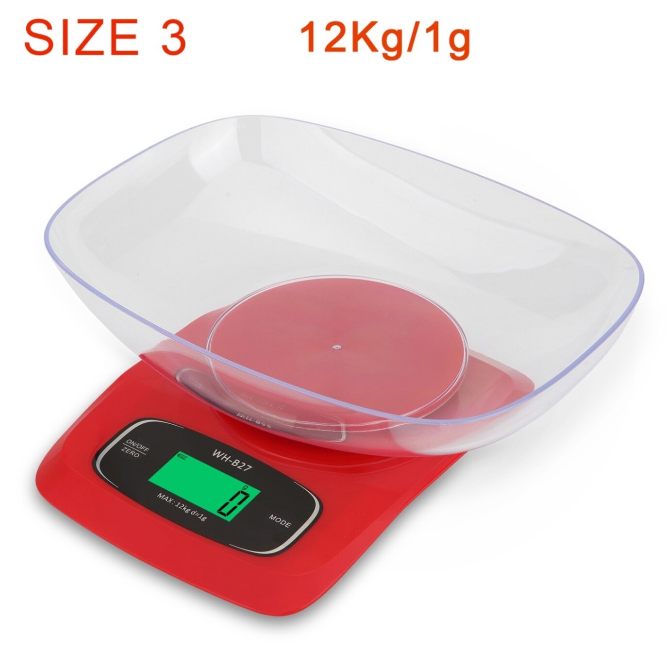 Electronic Kitchen Scale LED Display Screen Household Bake Accurancy Efficient High Range Big Bowl Multipurpose Scale: SIZE 3
