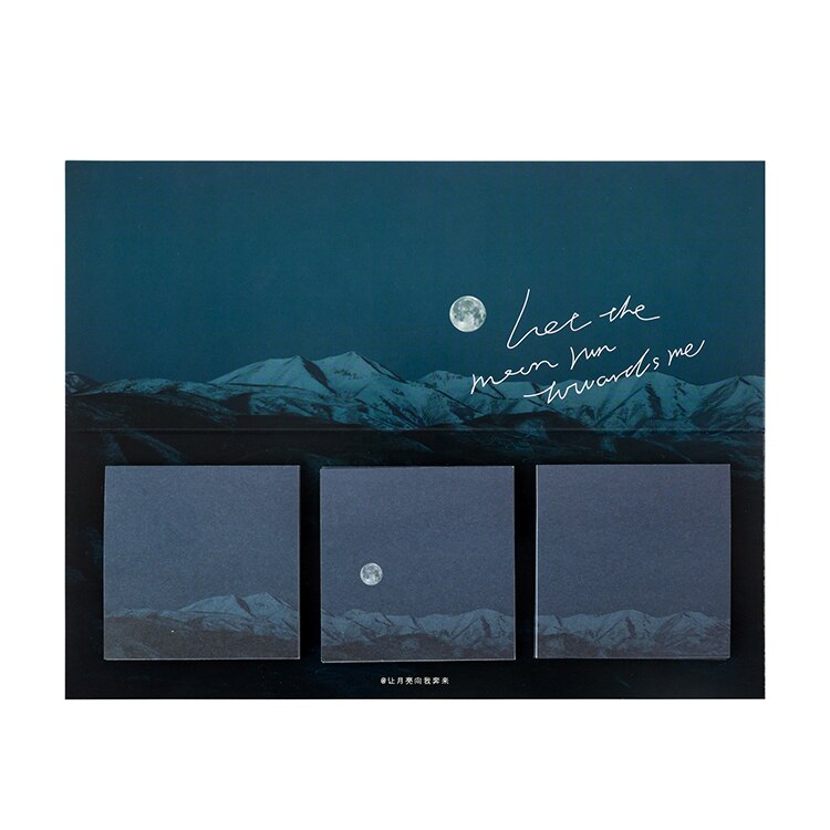 SKYISLE 16 Designs 60pcs Fantasy Sky Cloud Moonlight Memo Pad Deco Sticky Notes Notepad Diary Self-Stick Note Memo Pad: E