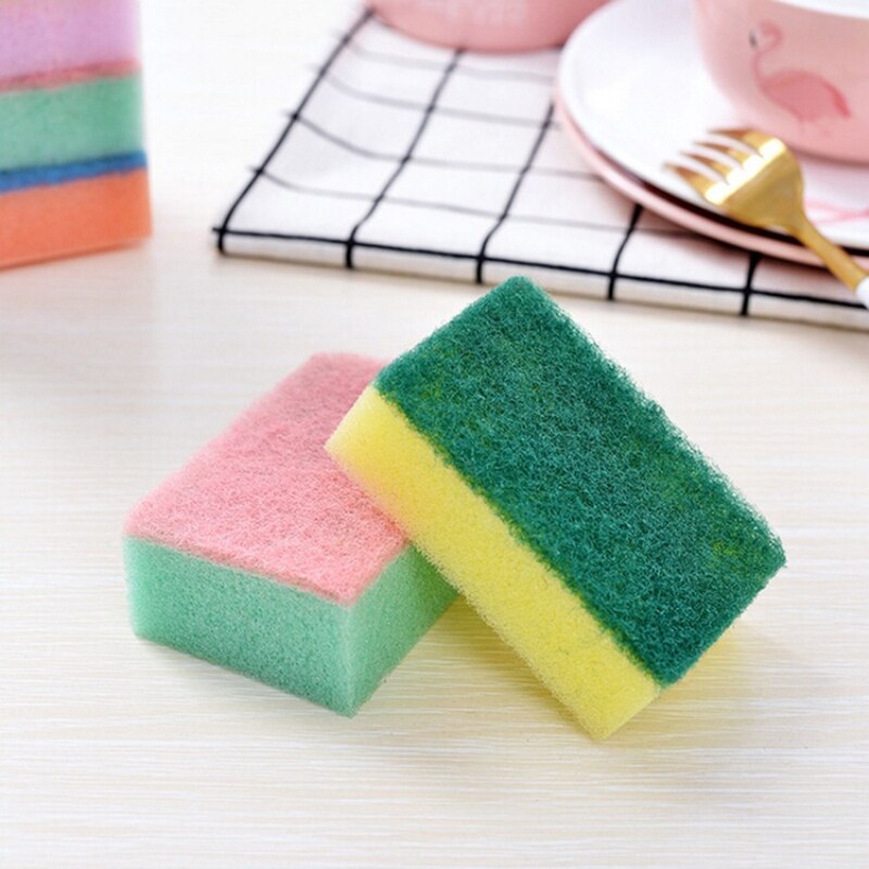 1/10 pcs Lovely Soft Washing Sponge Kitchen Cleaning sponge Tool Home Essential Color Random dish wash Household Sponge