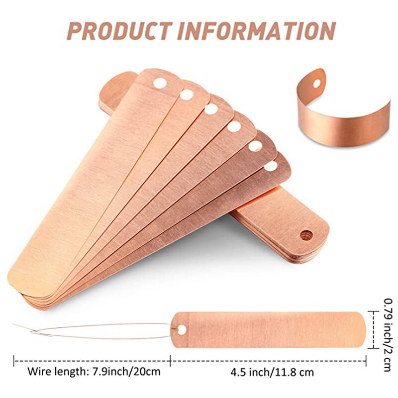 60Pcs Copper Gardening Labels Copper Wire Reusable Practical Plant Tag Plant Identifier