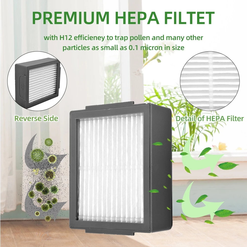 Voor iRobot Roomba i3 i3+ i4 i4+ i6 i6+ i7 i7+ i8 i8+ E5 E6 E7 j7 j7+ j7 Plus Stofzuiger Robot Hoofd-/Zijborstel Hepa Filter