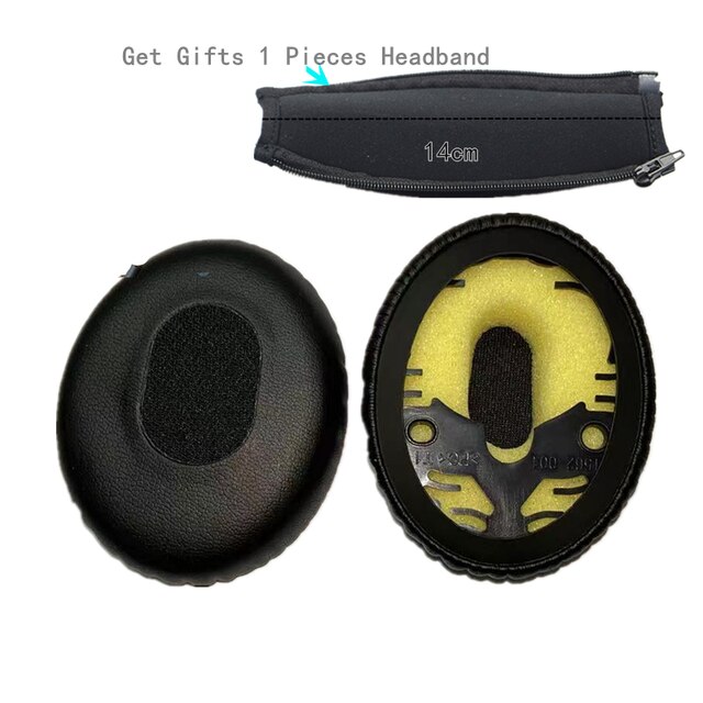 Memory Foam Earpads OR Protector For Bose QuietComfort 3 QC3 For Bose OE1 On-Ear Headphones Replacement Ear Pads Cushions: black