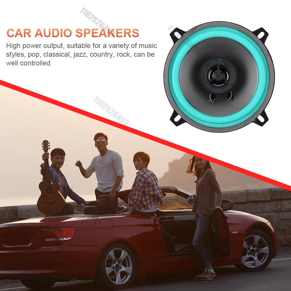 4/5/6 Inch Car Speakers 100/160W HiFi Coaxial Subwoofer Universal Automotive Audio Music Full Range Frequency Car Stereo Speaker