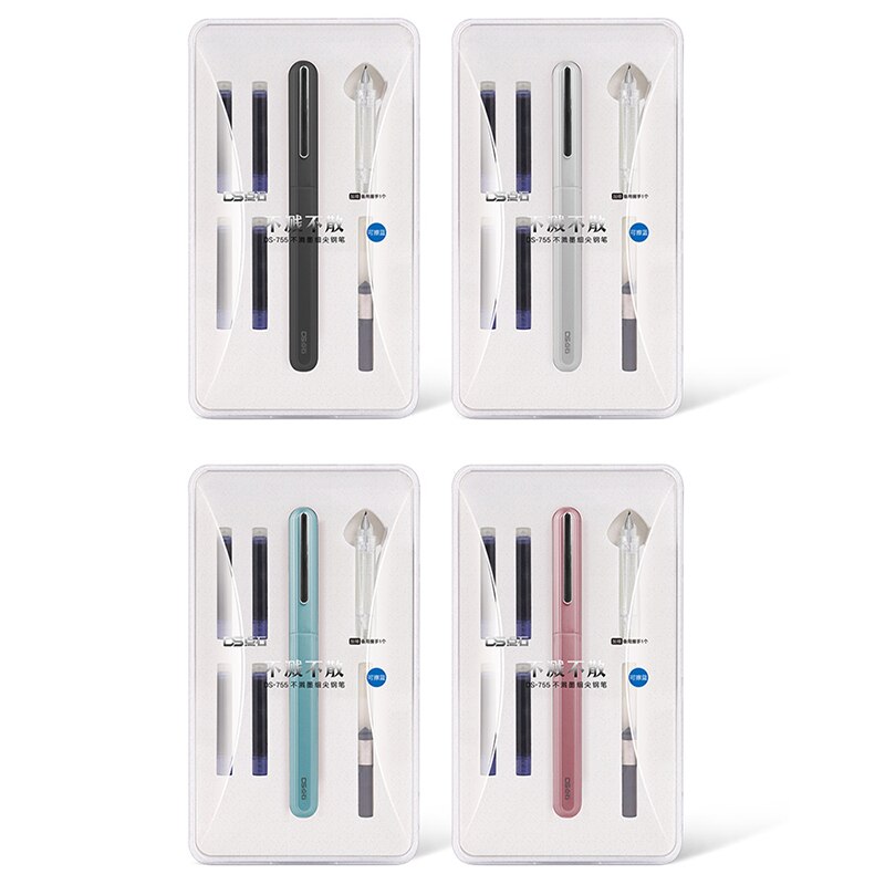 1 Pcs Non-splashing ink fine-pointed fountain pen self-control ink fine pen student calligraphy fountain pen