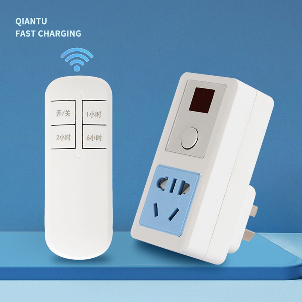 Chinese Plug 220V 10A Charger Socket +Remote Control Power Plug for Home TV Lighting Accessories