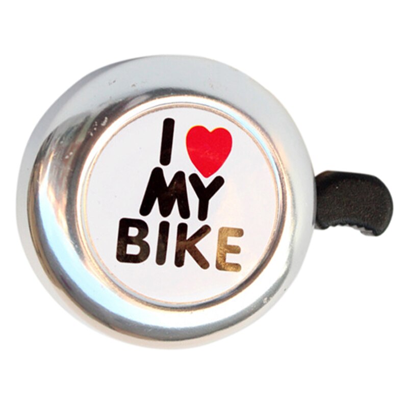 Cykel cykling ring klocka hjärtlarm cykel metall ultra högt styrhorn (färg: silver)