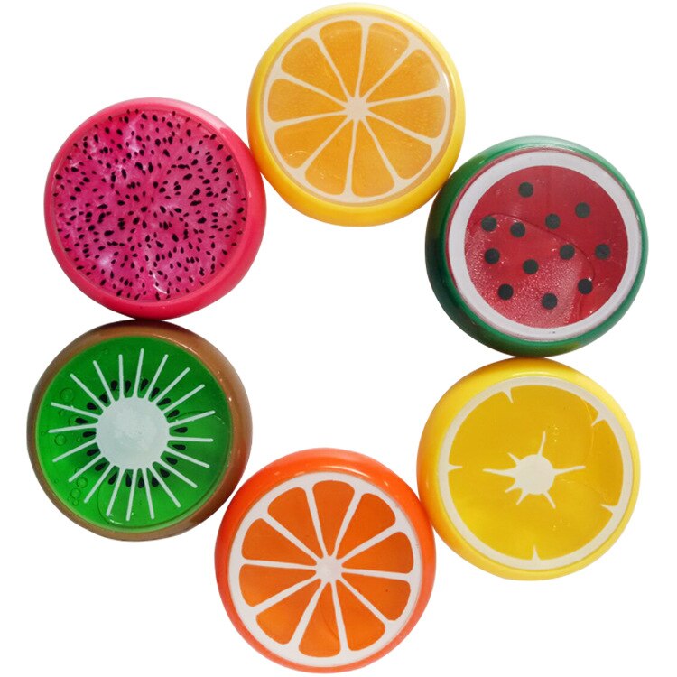 1 Pc Medium Fruit Slijm Speelgoed Magnetische Polymeer Klei Kleur Crystal Slime Modder Transparante Intelligente Hand Plasticine Speelgoed Voor Kids: 1PC random