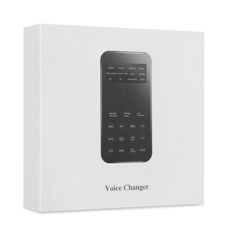 Voice changer adapter 12 voice changeing modes mikrofon disguiser telefon mikrofon voice changer adapter til pc gamer