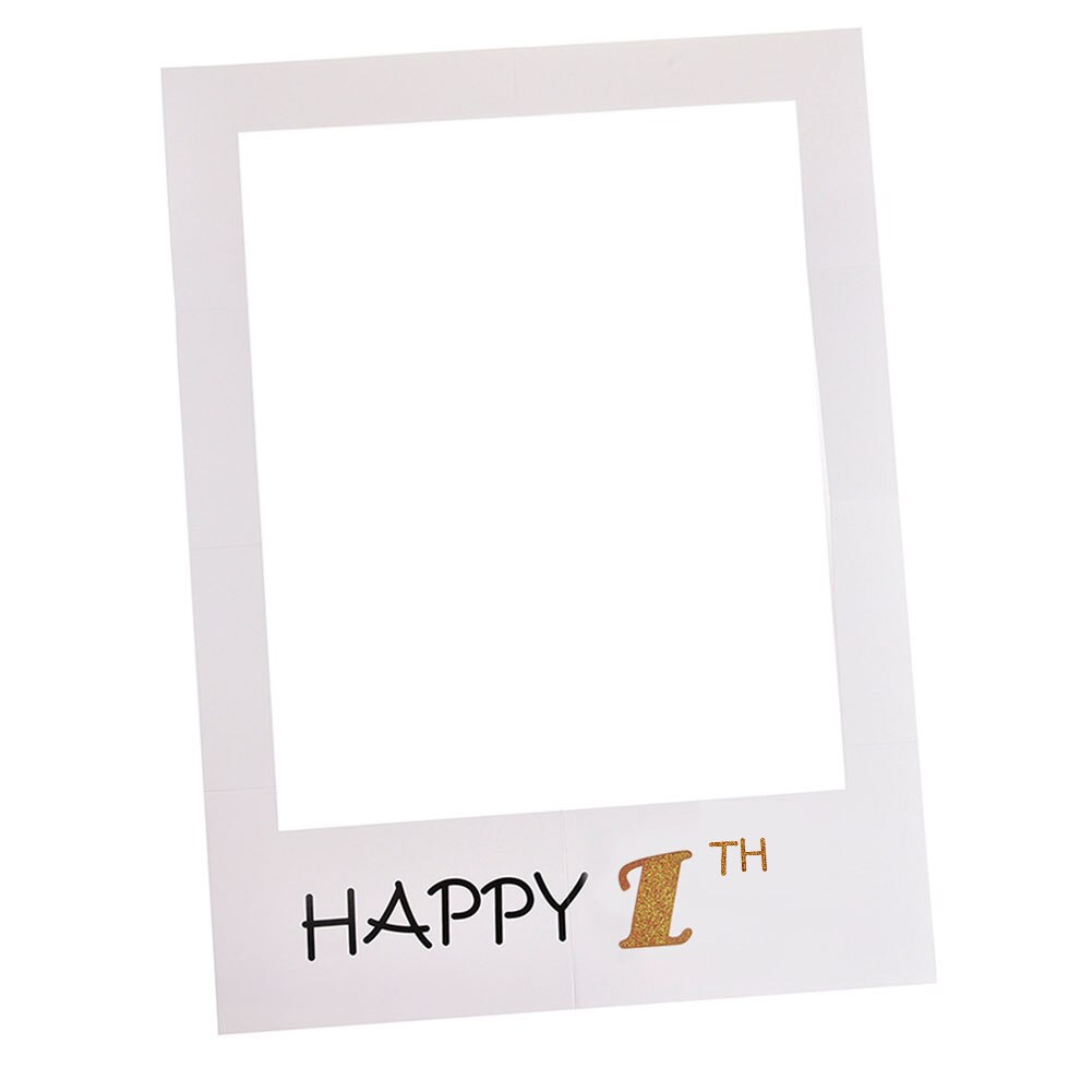 1st/16/18/21/30/40/50/60th Birthday Party Photo Frame Selfie Decoration Booth Photograph Props