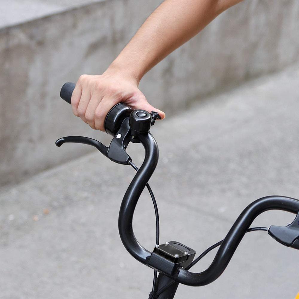 Cykelhorn håndtag klokkehorn skarp lyd alarm til sikkerhed cykling letvægts moderigtigt metal plastik klokke cykeltilbehør