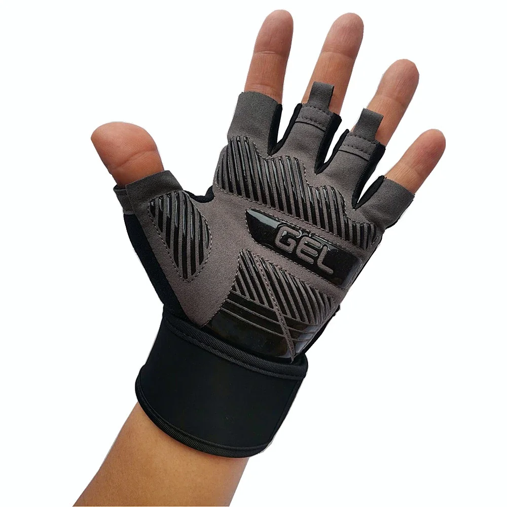 halb Finger Bodybuilding Fitnessstudio Handschuhe ...  Grandado
