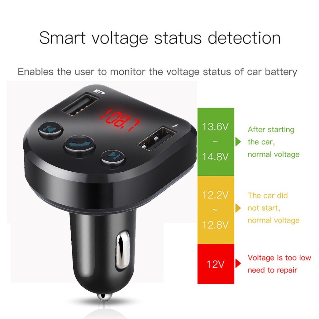 Wireless Car FM Transmitter Radio Adapter USB Charger LCD Mp3 Player Handsfree car mp3 player transmiter bluetooth автомагнитола