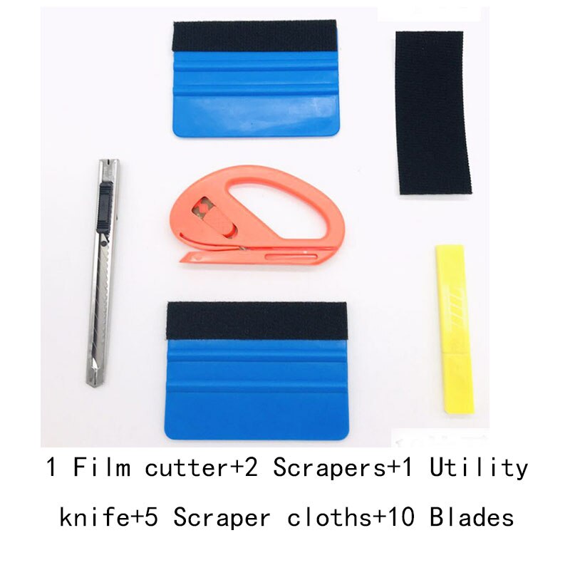Kit de herramientas de película de envoltura de vinilo para coche, Kit de instalación de pegatinas para vehículo, raspador de película, herramienta de lámina automática, accesorios para coche, 6 unids/set por juego