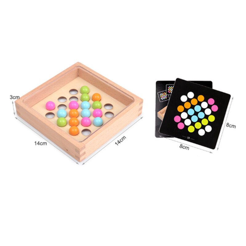 Kids Wooden Finger Game Focus on Training Toys Party Game Classic Matching Game for 3-6 Years Old