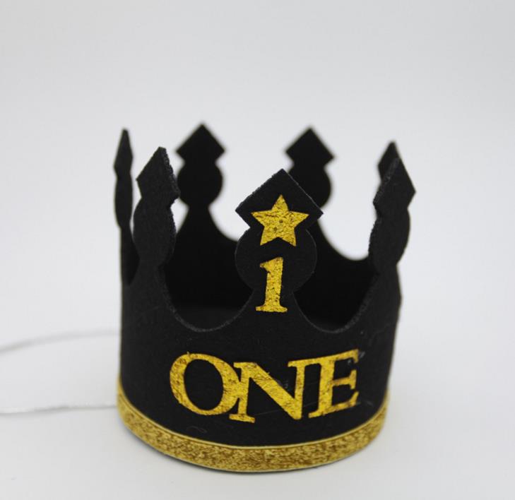 1 Pc Birthday Hats Decor Cap One First Birthday Hat Princess Boy Crown 1st 2nd 3rd Year Old Number Birthday Party Decorations: 11