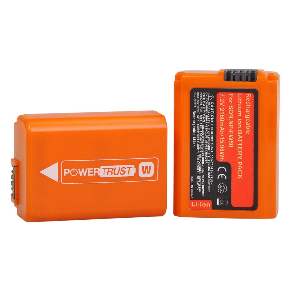 NP-FW50 Camera Battery for Sony A6000 A6500 A6400 A6300 A5000 A5100 A7 A7II A7SII A7S A7S2 A7R A7R2 A7RII A55 A510 RX10 RX10II