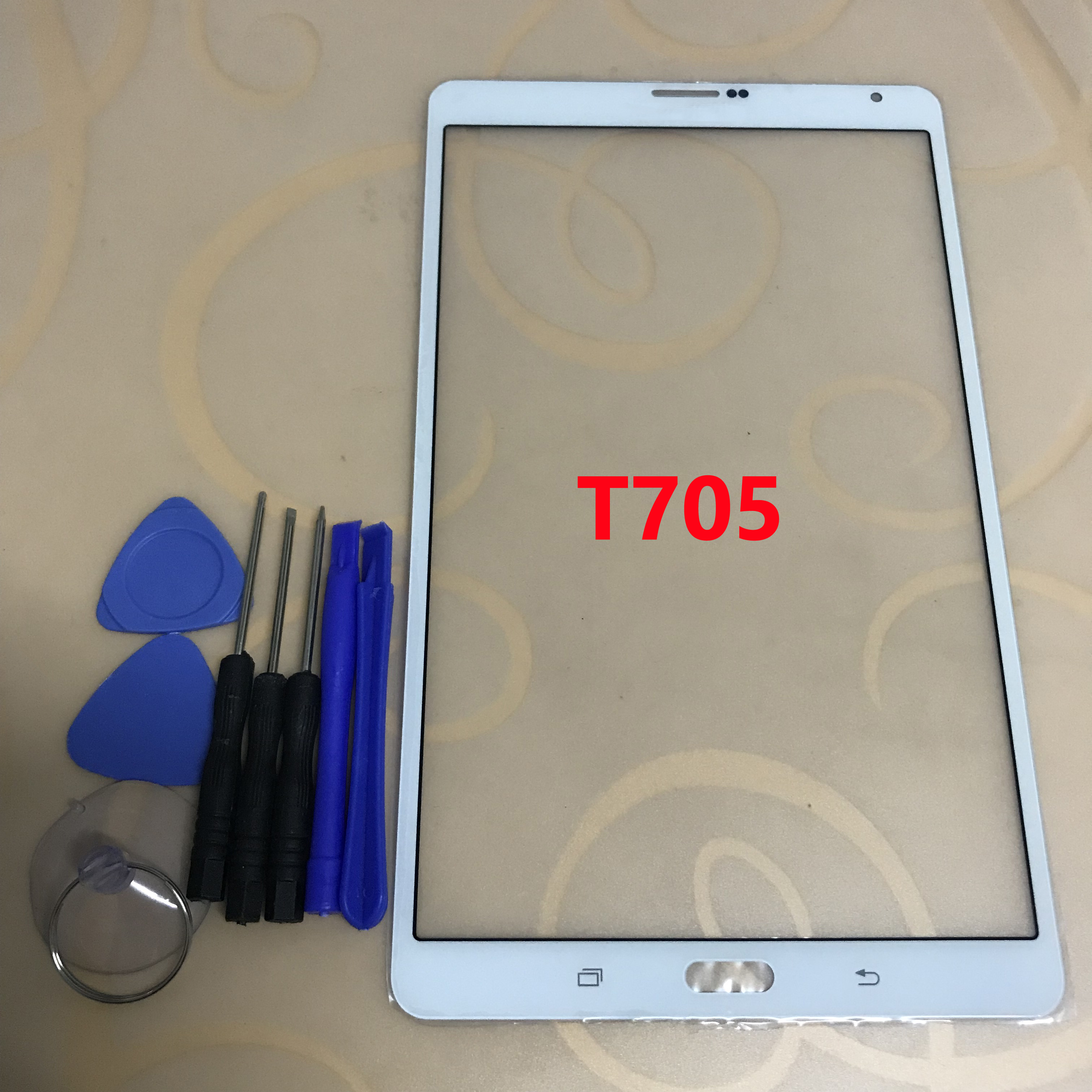 Für Samsung Galaxy Tab S 8,4 T700 SM-T700 / T705 SM-T705 Touchscreen Digitizer Sensor Äußere LCD Glas Objektiv + kostenlose Tools: T705 White