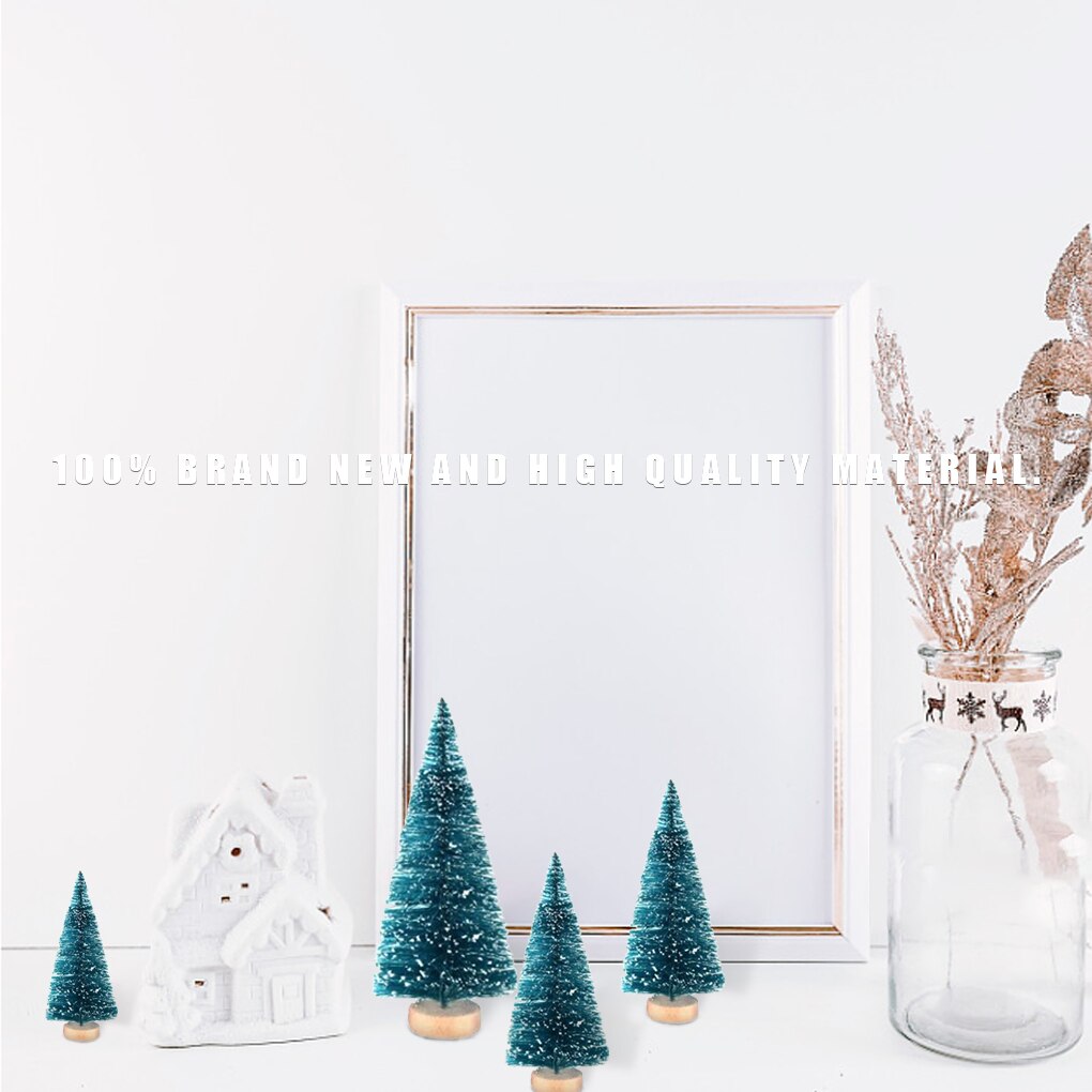 34 Pcs/set Mini Christmas Tree Indoor Desktop Window Garden Decoration Christmas Tree DIY Accessory Home Office Ornament