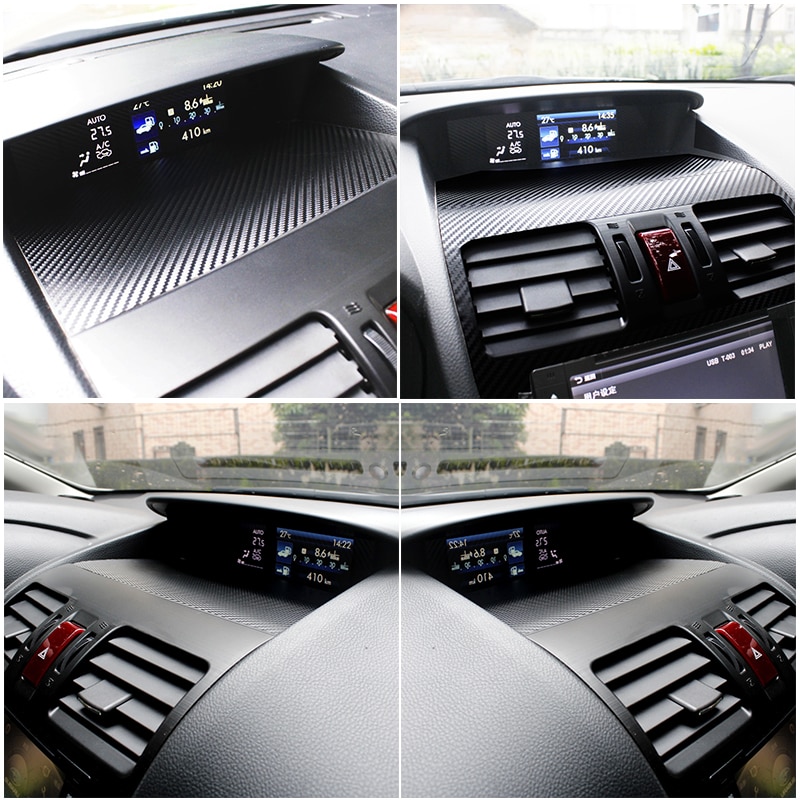 Car Center Console Sticker Instrument Panels Protective Film For Subaru Forester SJ XV Crosstrek GP Auto Accessories