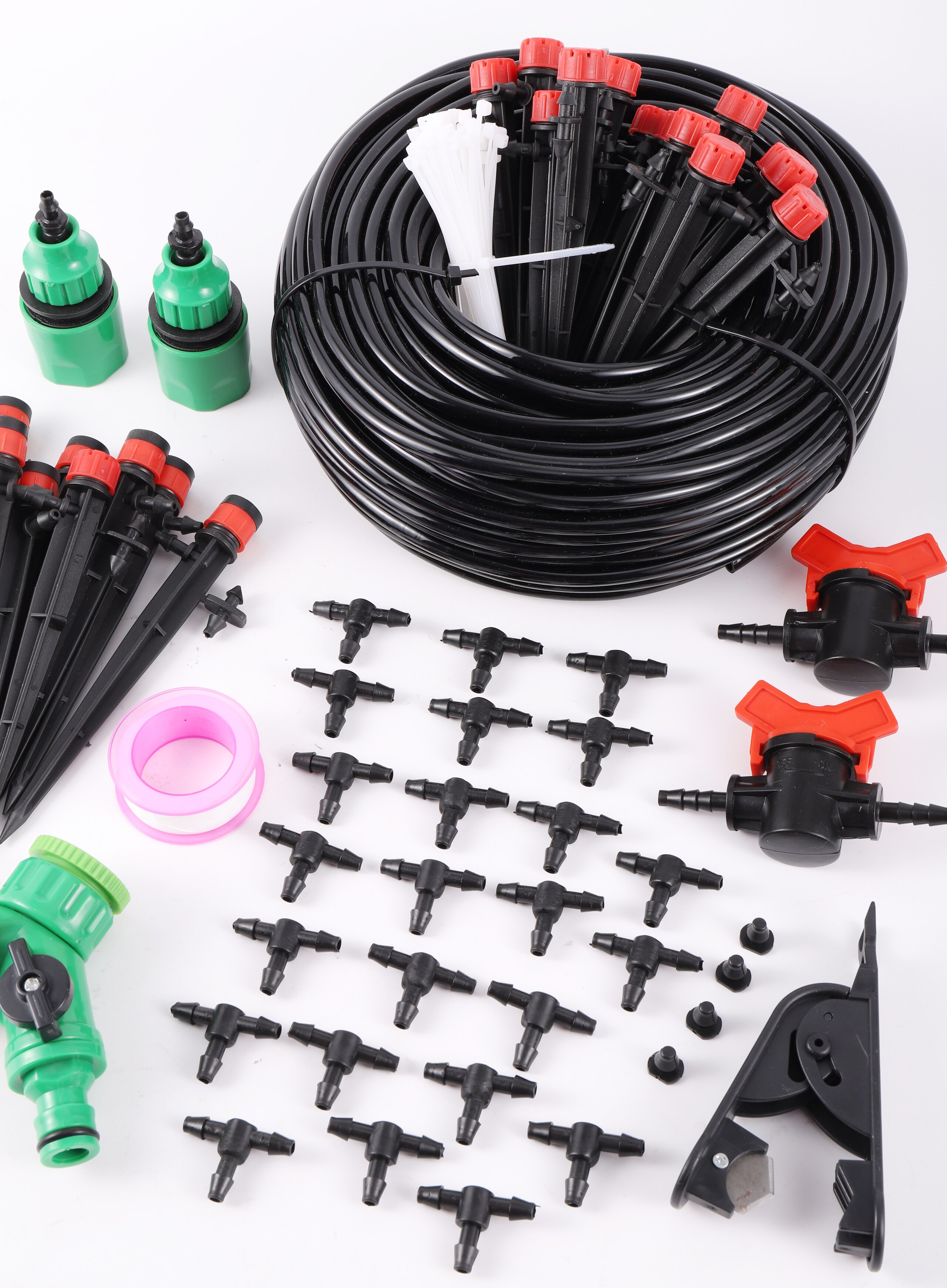 Garden Watering System 10M 15M 20M 25M Adjustable Self Automatic Watering Drip Irrigation Kit Plants Vegetables Watering Kit