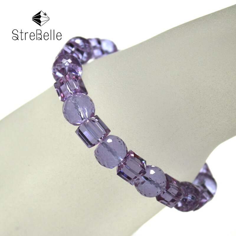 StreBelle Crystal Bracelets For Women Wedding Party Jewelry 3A9N15