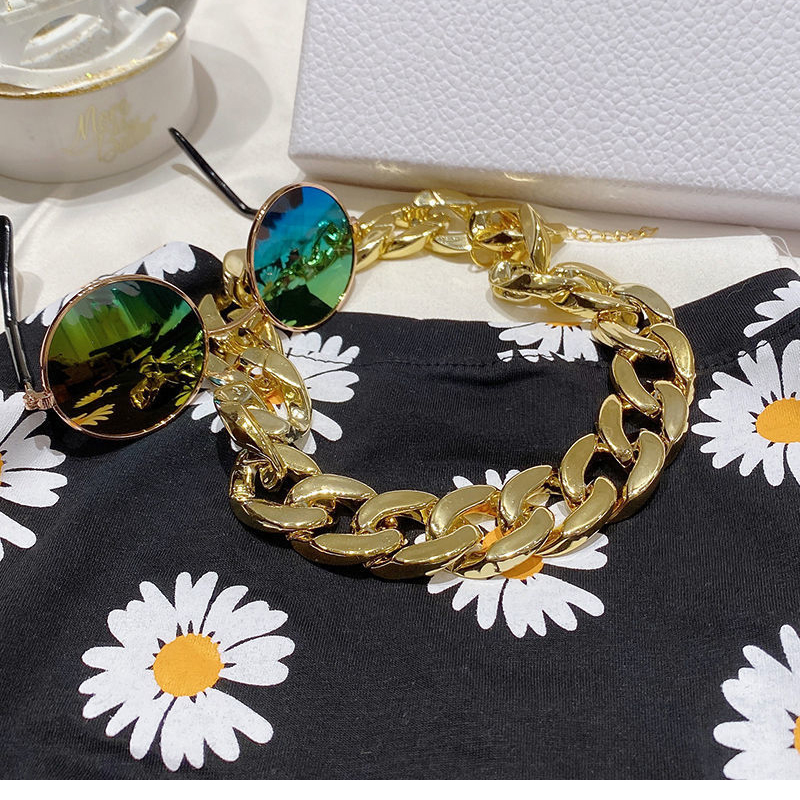 Mode Hond Ketting Halsbanden Kleine Hond Snack Keten Teddy Franse Bulldog Ketting Zilveren/Gouden Huisdier Accessoires Honden Kraag