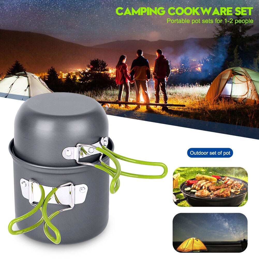 Reizen Camping Kookgerei Kit Koken Set Ultralight Outdoor Servies Set Toerisme Apparatuur Voor Wandelen Picknick