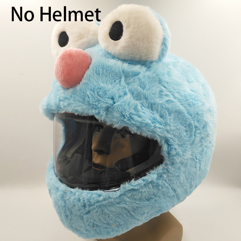 Juleplysjdeksel motorsykkelhjelm tilbehør casco moto cascos para moto capacete de motocicleta kask ror: Ødu blå