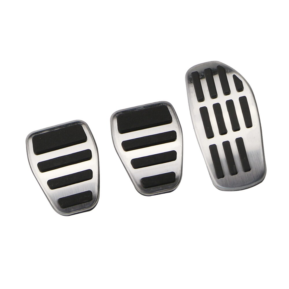 KIQI-pedales de coche para Nissan Qashqai J11, piezas de repuesto, Pedal de freno de combustible de Gas, cubiertas de pedales de descanso, -: MT Without Rest