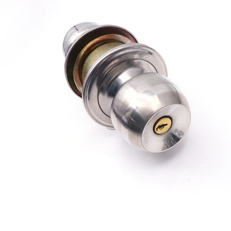 Stainless Steel alloy Locks Round Ball key lock Door Knob pull handle Entrance Passage Bathroom Internal Anti Theft Hardware