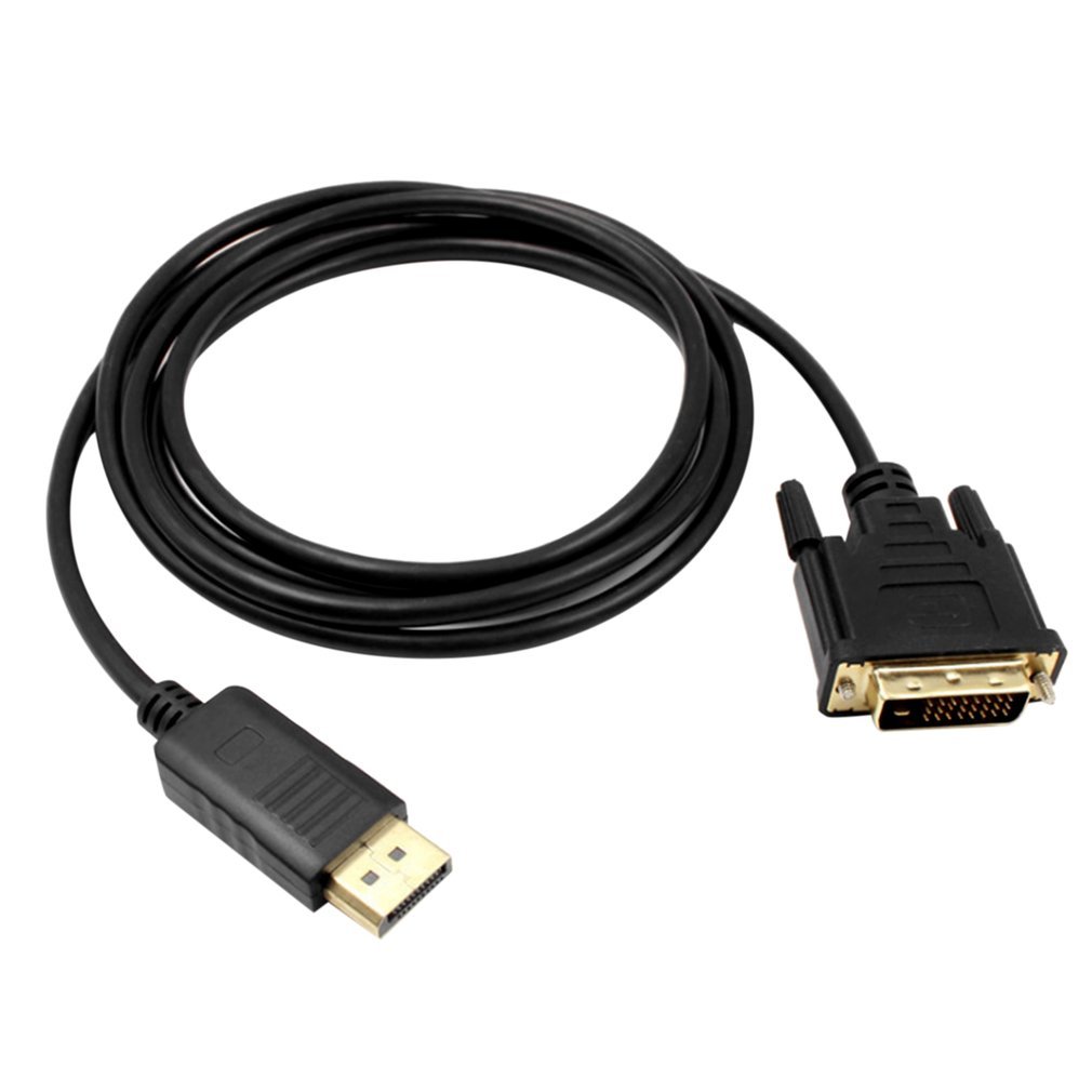 DisplayPort DP to DVI Cable Male to Male Display Port to DVI Connection Adapter 1080P HD for HDTV PC Laptop Projector