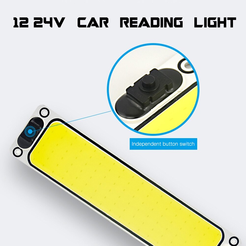 Led bar 12-36v cob led lys til bil indendørs lys læsepære 12v 36v båd lampe led arbejdslys til offroad atv lys bar