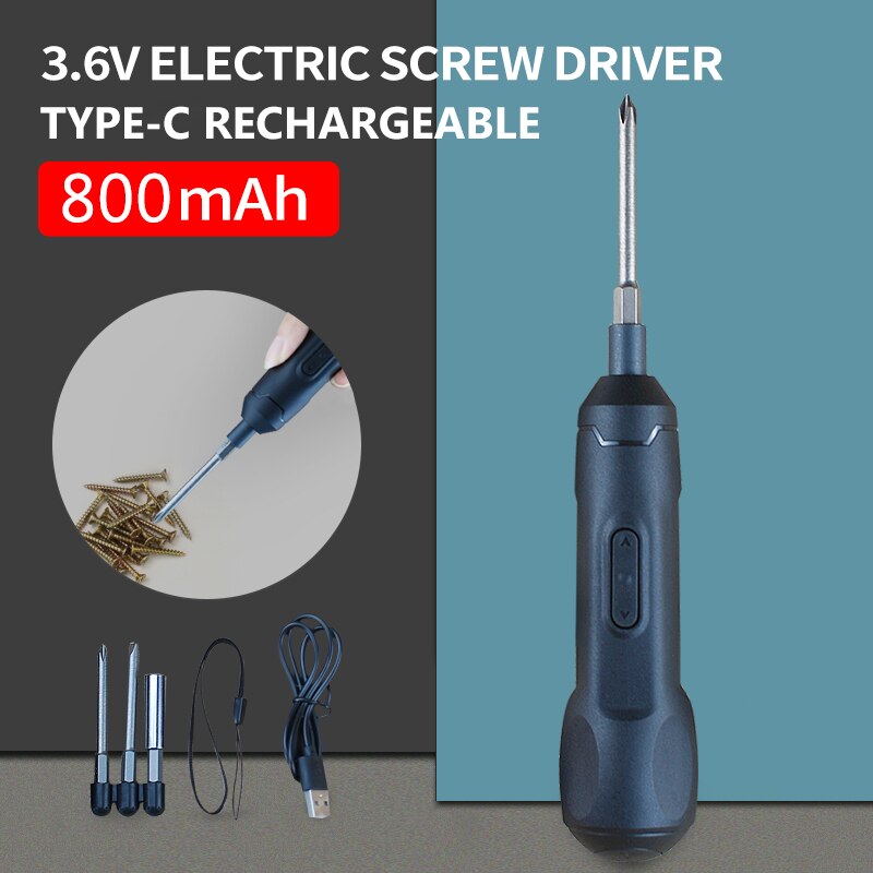 Electric Pen Screwdriver Precision Set Screw Drive Driver Bit Cordless Phone Kit Lithium Rechargeable Battery