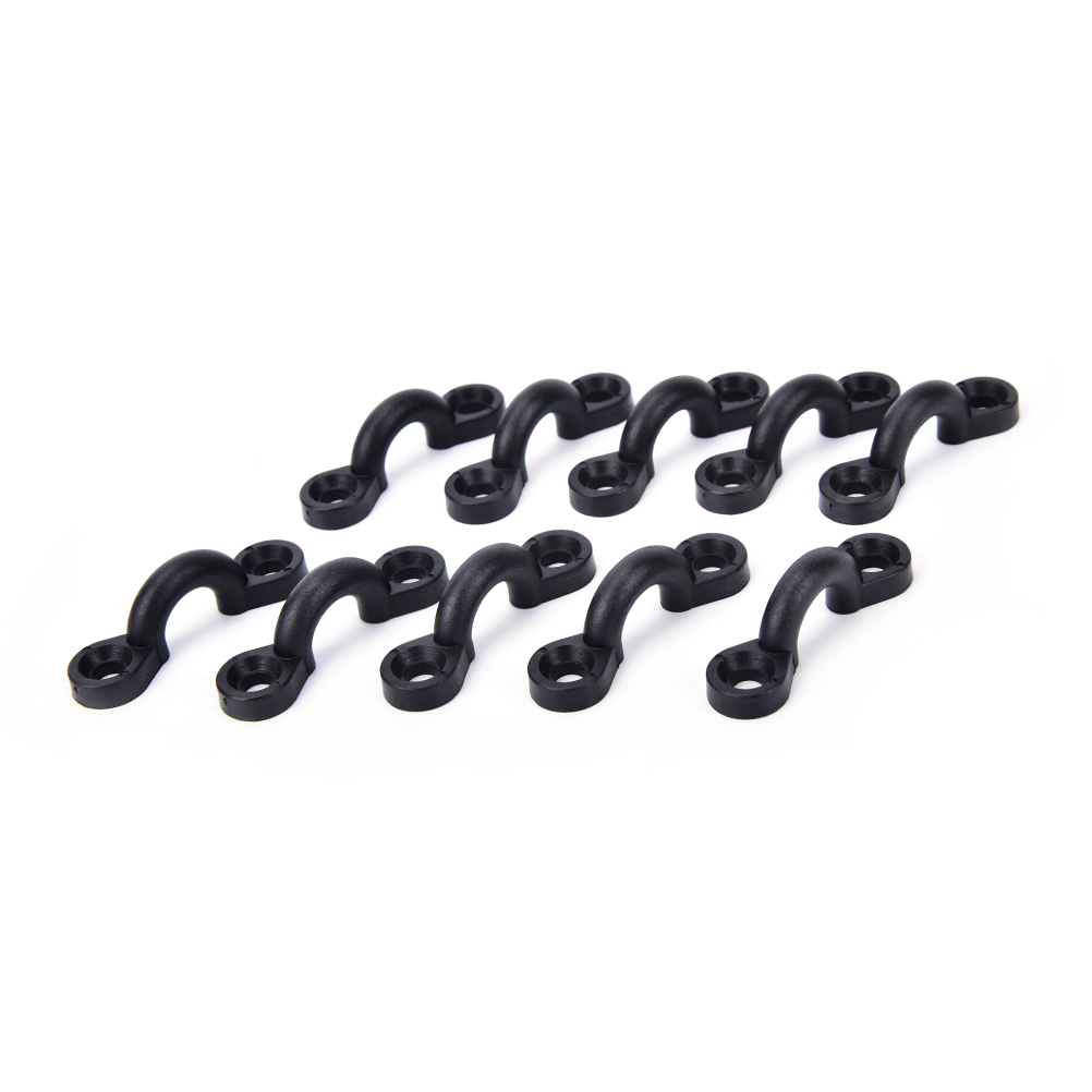 10Pcs Nylon Bungee Deck Loops Tie Down Pad Eye for Boat Kayak Deck Rigging Kit