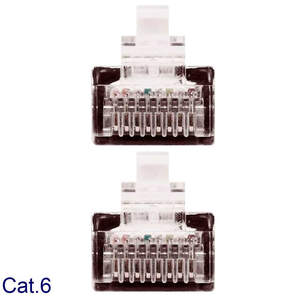 NANOCABLE RJ45 Ethernet Patch LAN Local Area Network Cable for PC Laptop Switch Router Black 10.20.0403-BK 3m Cat.6