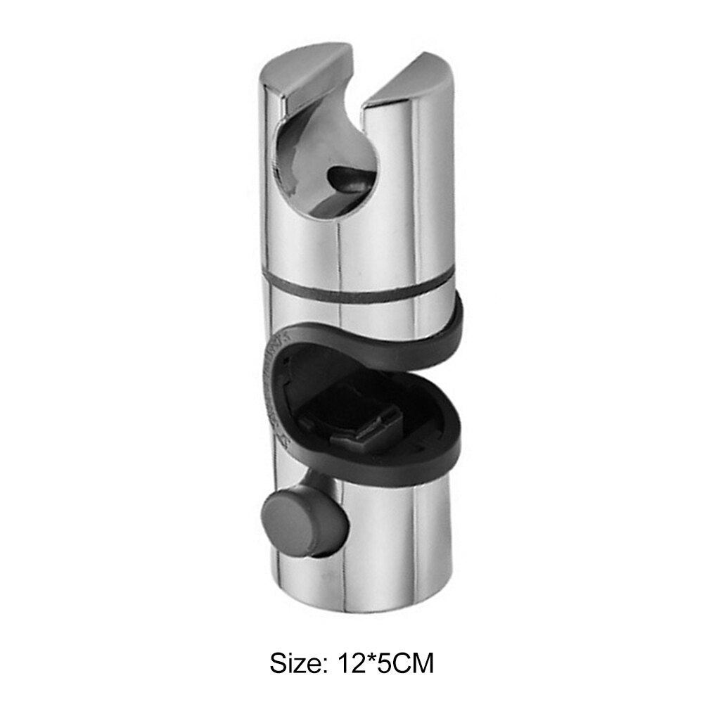 Douchebeugel douchestang houder 24mm abs chroom douchekop houder verstelbare badkamer accessoires universeel: Grijs