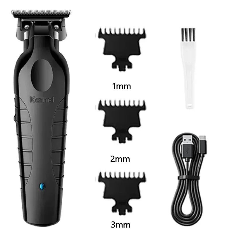 Kemei Elektrische Haarschneidemaschine Kit Herren Haarschneidemaschine Professionelle Haarschneidemaschine Clipper KM-2296 KM-2299 KM-1102: Rot
