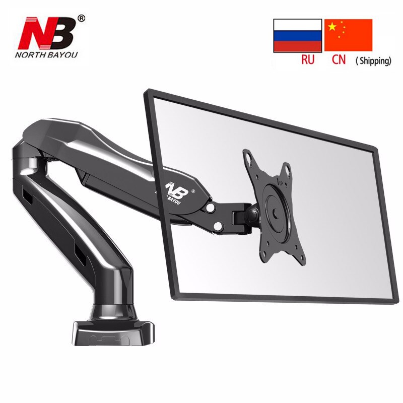 NB F80 Schreibtisch17-27 "LCD LED-Monitor Halfter Arm Gas Frühling voll-Bewegung TV Montieren beladen 2-6.5kgs