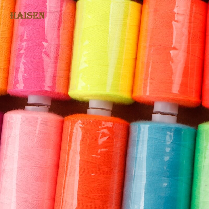 10 Spools/Set,402 Multi Colors Polyester Thread 1000 Yard Coil For DIY Quilting,Needlework&amp;Household Sewing Machine