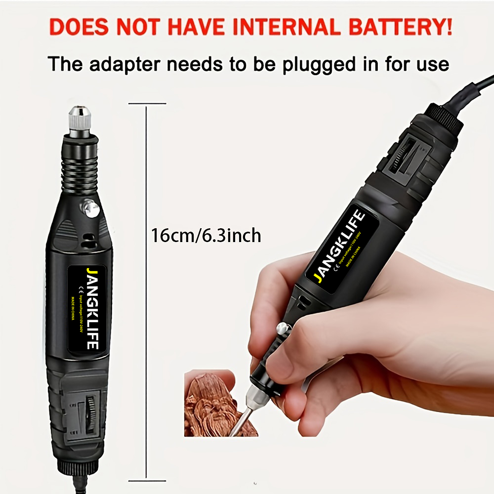 9V Mini Drill Electric Carving Pen Variable Speed Drill Rotary Tools Kit Engraver Pen for Grinding Polishing